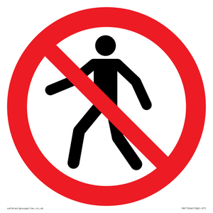 P004 Prohibition: No thoroughfare